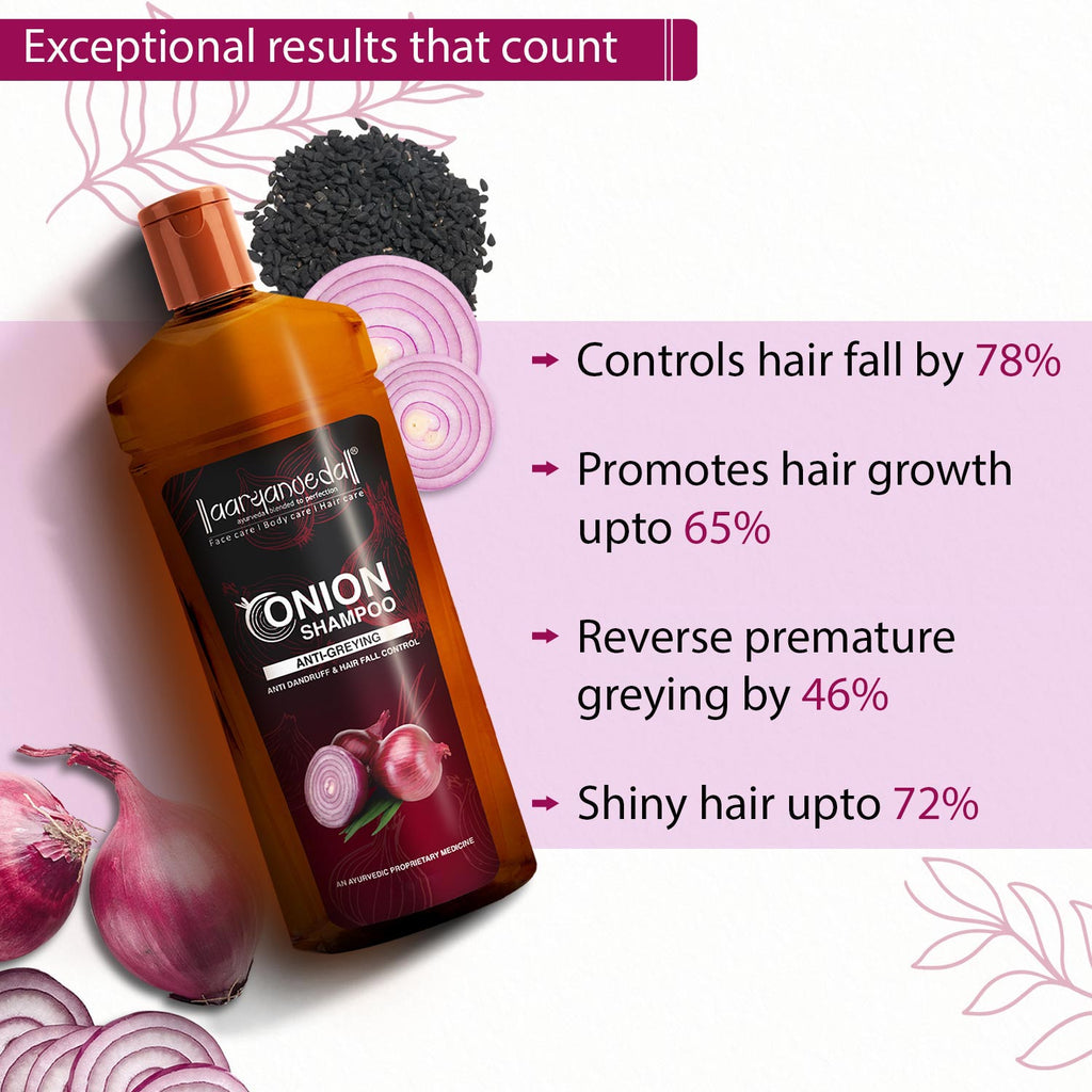 Onion Shampoo For Anti -Greying, Anti-Dandruff & Hair Fall Control- 100ml