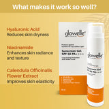 Glowelle Sunscreen Gel Spf 60 Pa++++ - 50ml