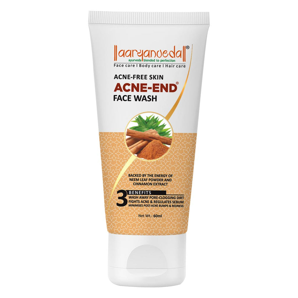 Acne-End Face Wash with Neem Leaf & Cinnamon Extract - 60ml ( Pack Of 3 )