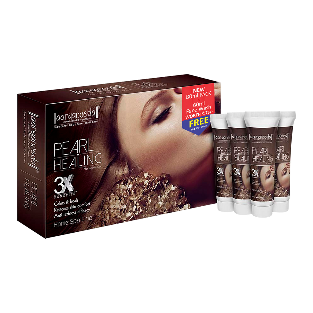 Pearl Healing Home Spa Facial Kit- 80 gm+ Free 60 ml Facewash