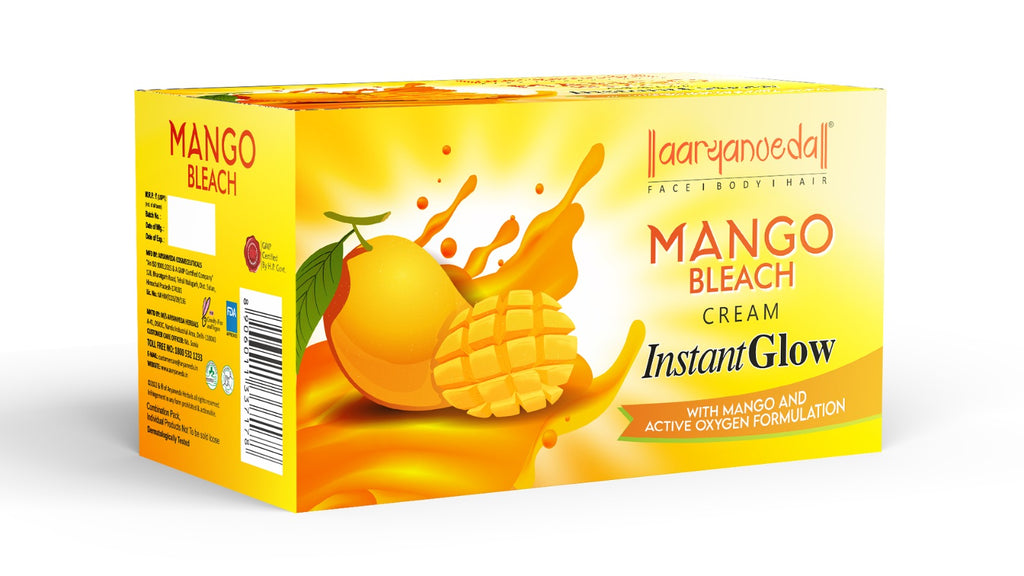Mango Bleach Cream with Mango And Active Oxygen Formulation-276 gm