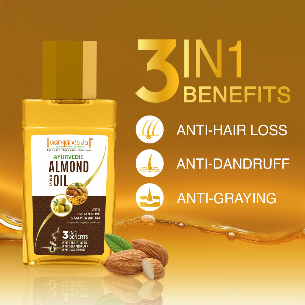 Ayurvedic Almond Oil with Italian Olive & Mamra Badam- 200ml