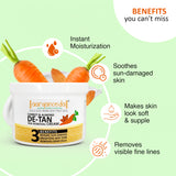Carrot & Almond De-Tan - Tan Removal Massage Cream - 200gm