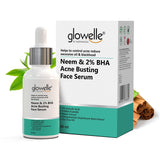 Glowelle  - Neem & 2% BHA Acne Busting Face Serum  - 30ml