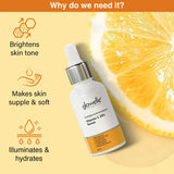 Aaryanveda Sunscreen Gel SPF 50 PA++++ And Glowelle Vitamin C 20% Serum Combo