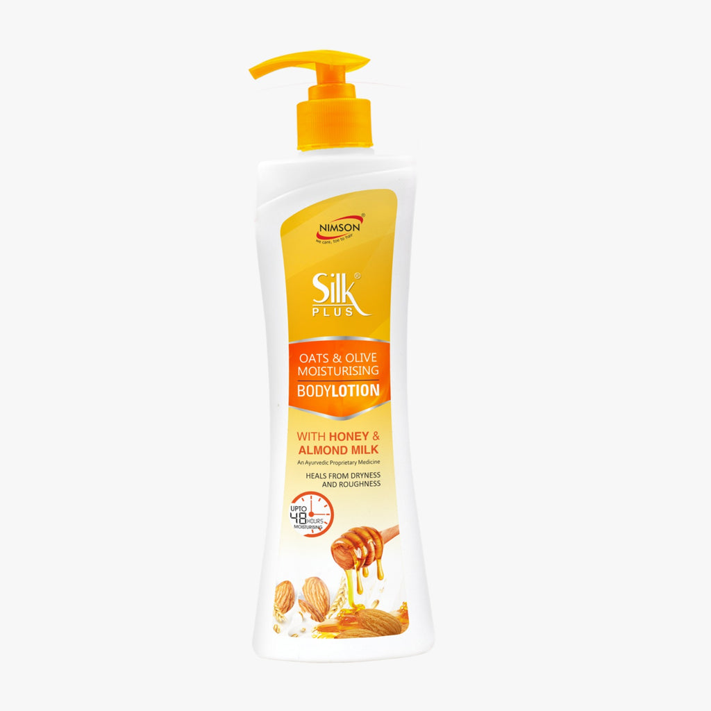 Nimson Silk Plus Oats & Olive Moisturising Body lotion with Honey & Almond Milk-500ml