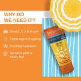 Glow Guard & Sun Block Combo- Glowelle Vitamin C 20% Serum + Sunscreen Matte Gel SPF 50 PA+++